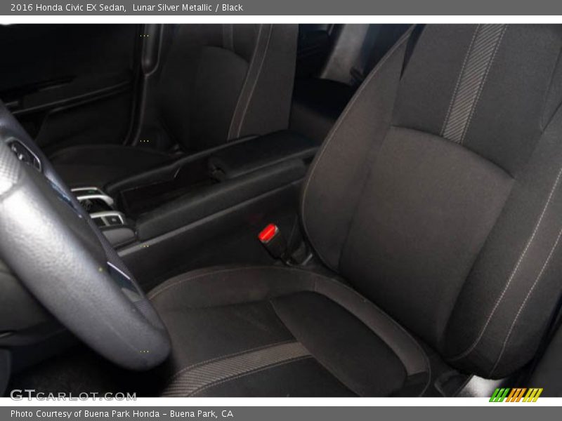 Lunar Silver Metallic / Black 2016 Honda Civic EX Sedan