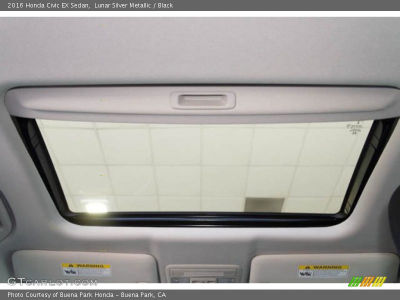 Lunar Silver Metallic / Black 2016 Honda Civic EX Sedan