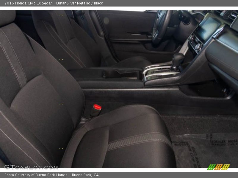 Lunar Silver Metallic / Black 2016 Honda Civic EX Sedan