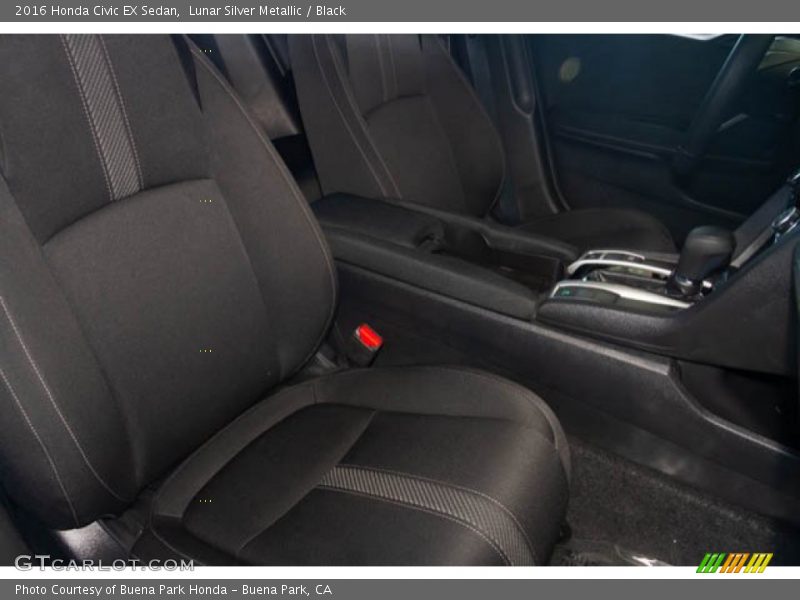 Lunar Silver Metallic / Black 2016 Honda Civic EX Sedan