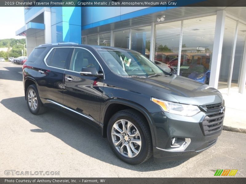 Graphite Metallic / Dark Atmosphere/Medium Ash Gray 2019 Chevrolet Traverse Premier AWD