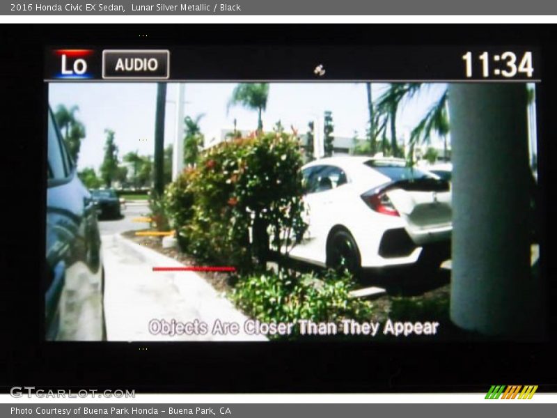 Lunar Silver Metallic / Black 2016 Honda Civic EX Sedan