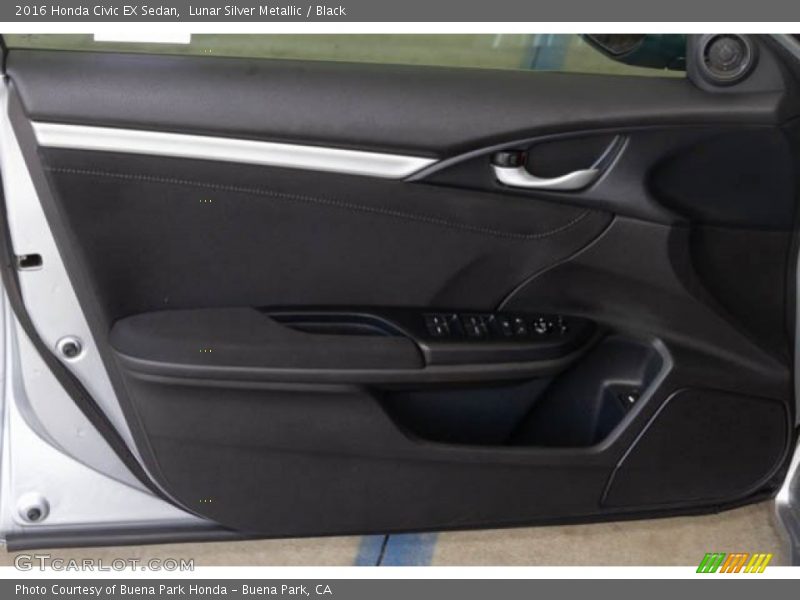 Lunar Silver Metallic / Black 2016 Honda Civic EX Sedan