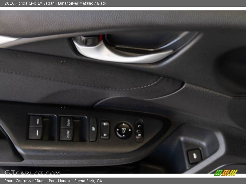 Lunar Silver Metallic / Black 2016 Honda Civic EX Sedan