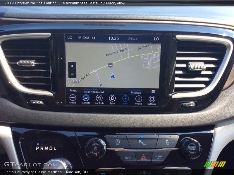 Maximum Steel Metallic / Black/Alloy 2019 Chrysler Pacifica Touring L