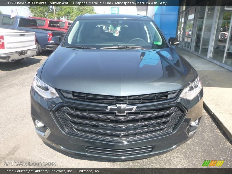 Graphite Metallic / Dark Atmosphere/Medium Ash Gray 2019 Chevrolet Traverse Premier AWD