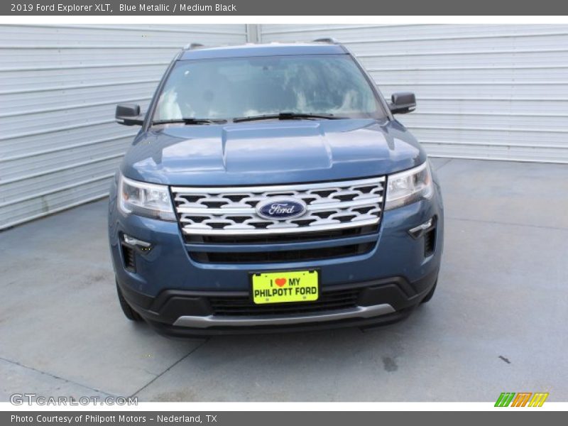 Blue Metallic / Medium Black 2019 Ford Explorer XLT