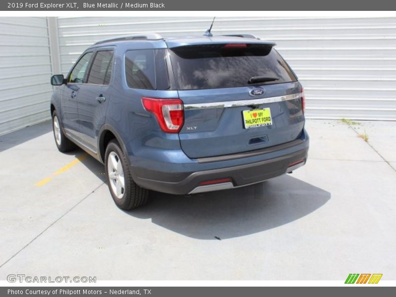 Blue Metallic / Medium Black 2019 Ford Explorer XLT