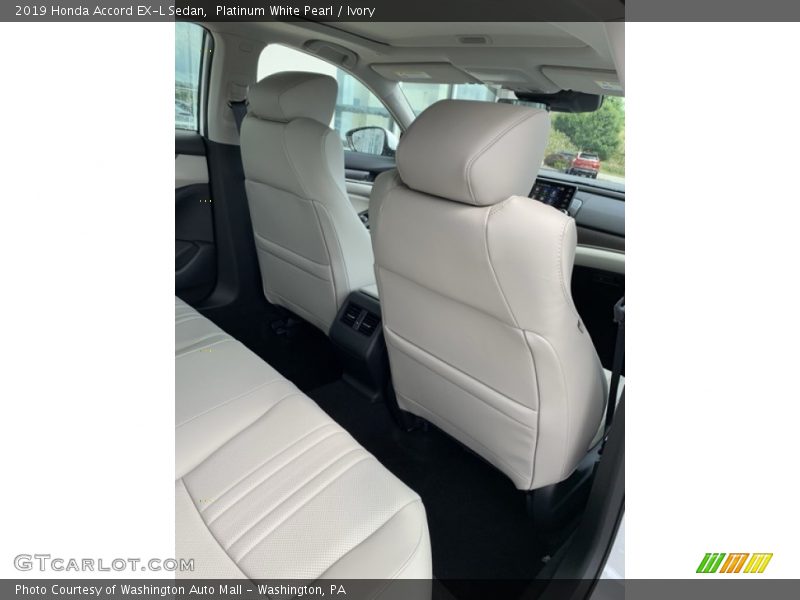 Platinum White Pearl / Ivory 2019 Honda Accord EX-L Sedan