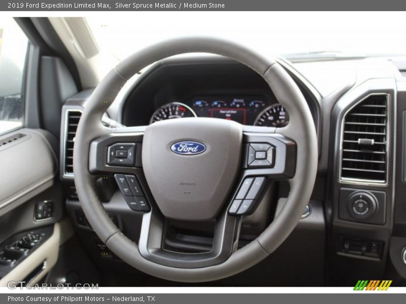 Silver Spruce Metallic / Medium Stone 2019 Ford Expedition Limited Max