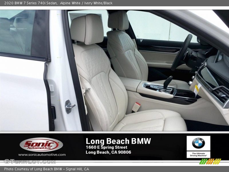 Alpine White / Ivory White/Black 2020 BMW 7 Series 740i Sedan