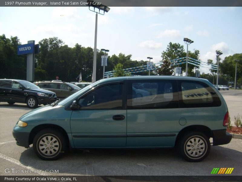 Island Teal Satin Glow / Gray 1997 Plymouth Voyager