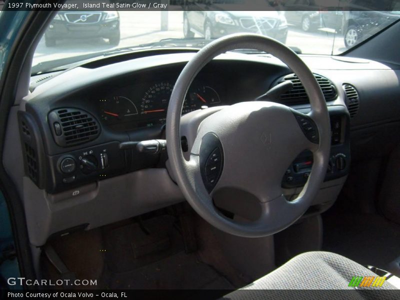 Island Teal Satin Glow / Gray 1997 Plymouth Voyager