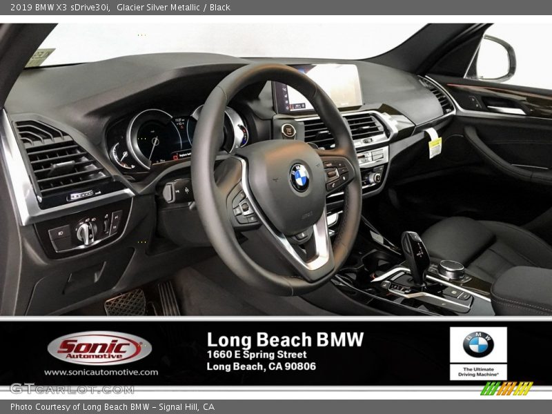Glacier Silver Metallic / Black 2019 BMW X3 sDrive30i