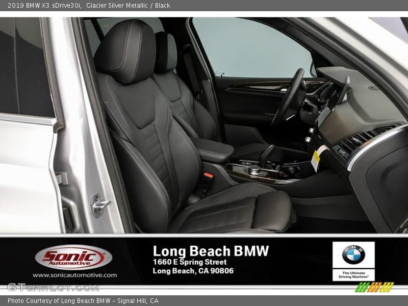 Glacier Silver Metallic / Black 2019 BMW X3 sDrive30i