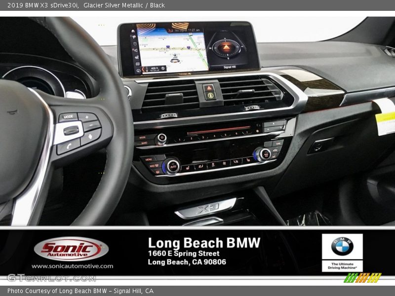 Glacier Silver Metallic / Black 2019 BMW X3 sDrive30i