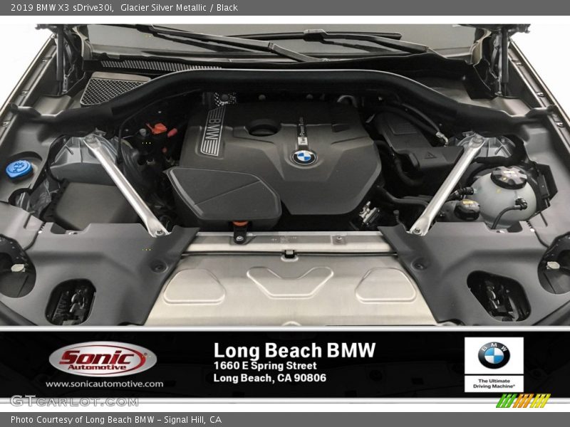 Glacier Silver Metallic / Black 2019 BMW X3 sDrive30i