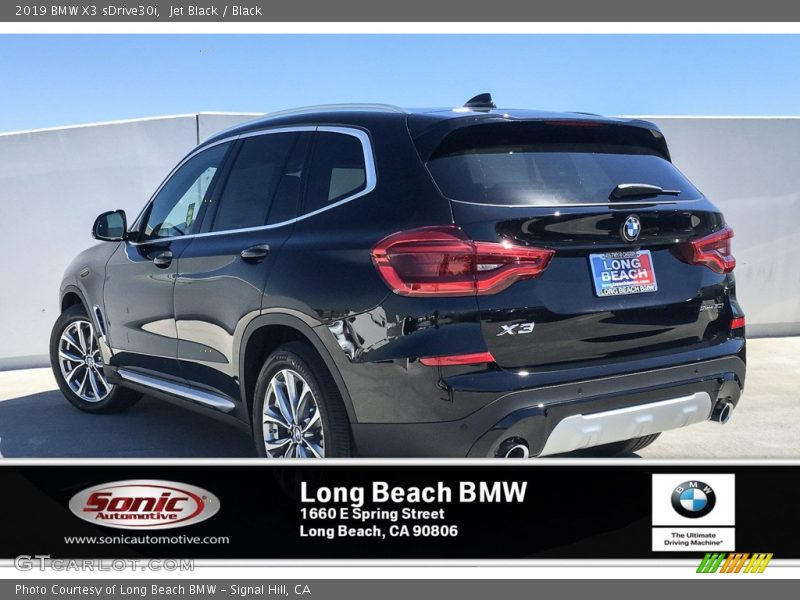 Jet Black / Black 2019 BMW X3 sDrive30i