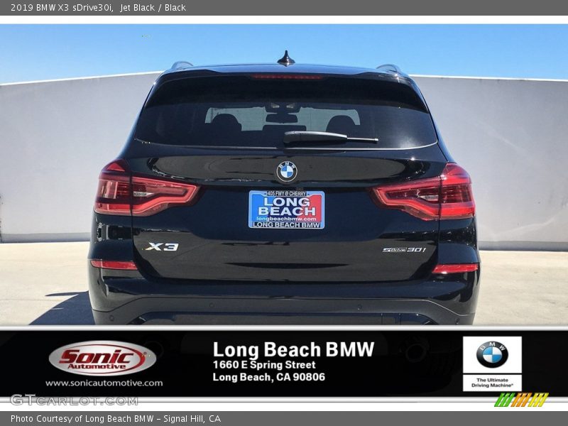 Jet Black / Black 2019 BMW X3 sDrive30i