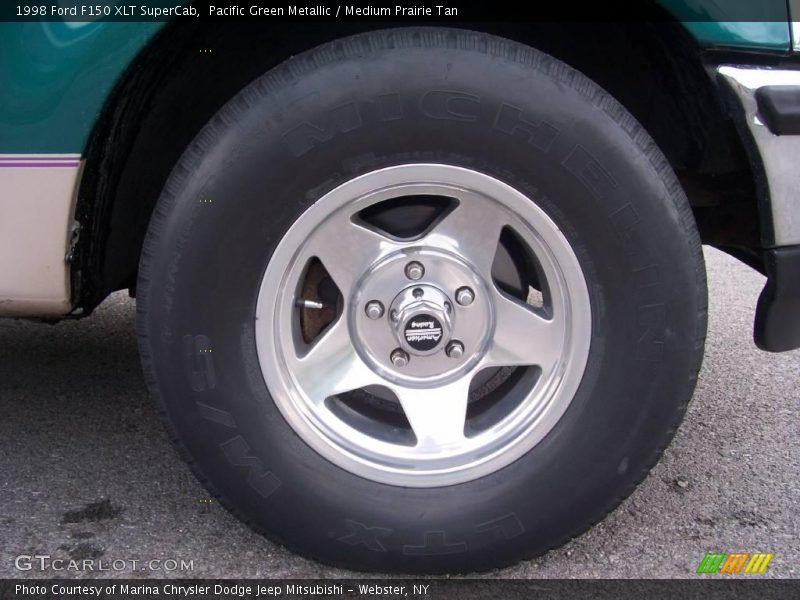 Pacific Green Metallic / Medium Prairie Tan 1998 Ford F150 XLT SuperCab