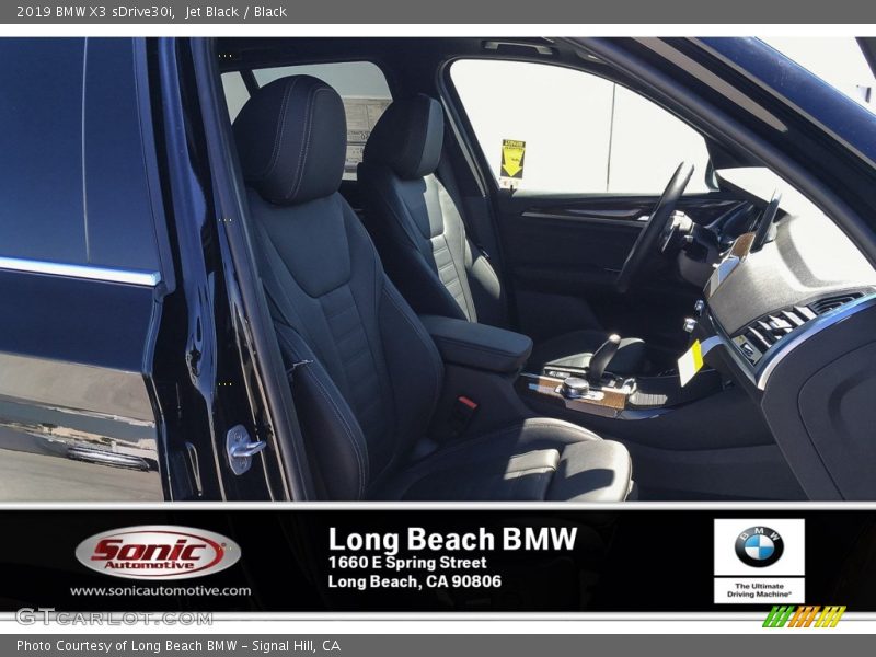 Jet Black / Black 2019 BMW X3 sDrive30i