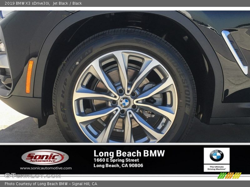 Jet Black / Black 2019 BMW X3 sDrive30i