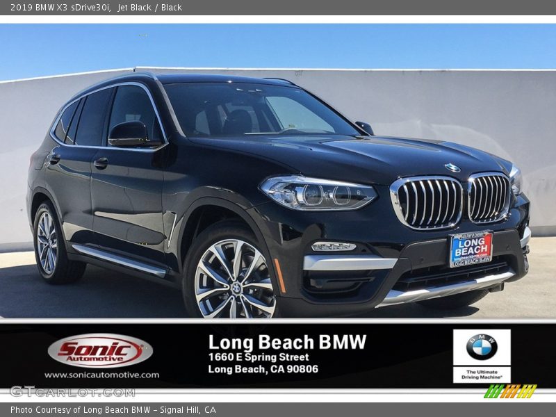 Jet Black / Black 2019 BMW X3 sDrive30i