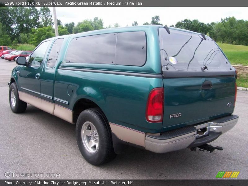 Pacific Green Metallic / Medium Prairie Tan 1998 Ford F150 XLT SuperCab