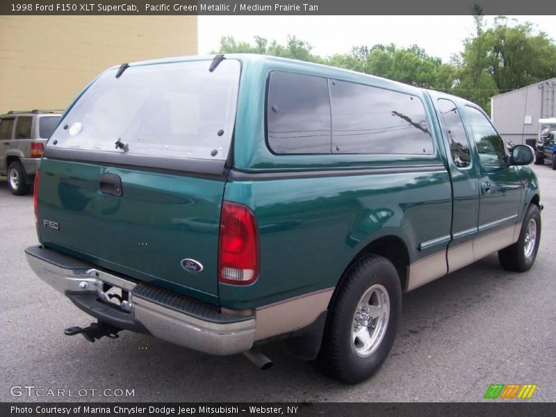 Pacific Green Metallic / Medium Prairie Tan 1998 Ford F150 XLT SuperCab
