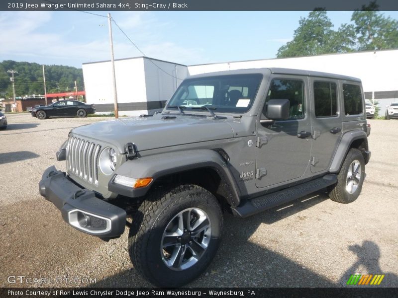 Sting-Gray / Black 2019 Jeep Wrangler Unlimited Sahara 4x4