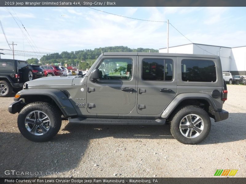 Sting-Gray / Black 2019 Jeep Wrangler Unlimited Sahara 4x4