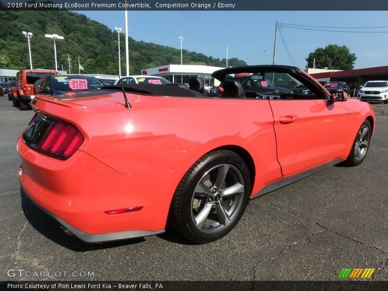 Competition Orange / Ebony 2016 Ford Mustang EcoBoost Premium Convertible