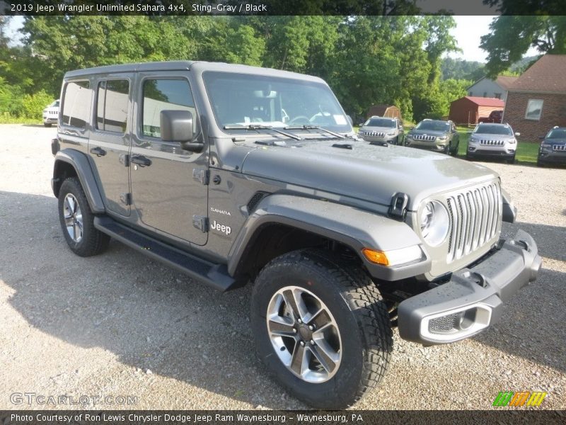Sting-Gray / Black 2019 Jeep Wrangler Unlimited Sahara 4x4
