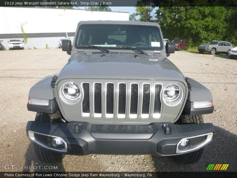 Sting-Gray / Black 2019 Jeep Wrangler Unlimited Sahara 4x4