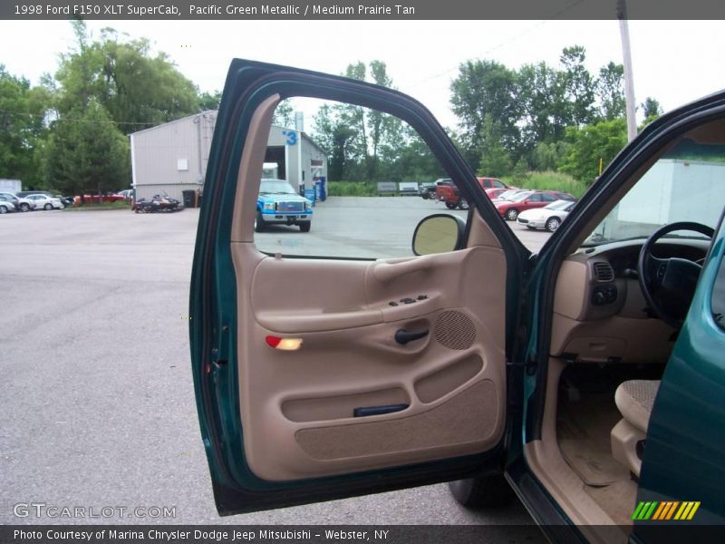 Pacific Green Metallic / Medium Prairie Tan 1998 Ford F150 XLT SuperCab