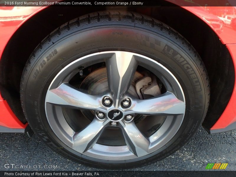 Competition Orange / Ebony 2016 Ford Mustang EcoBoost Premium Convertible