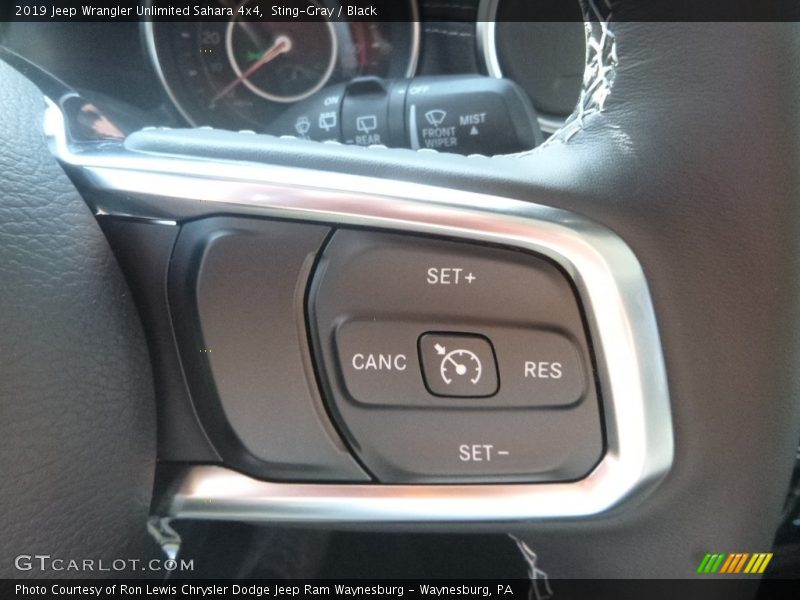Sting-Gray / Black 2019 Jeep Wrangler Unlimited Sahara 4x4