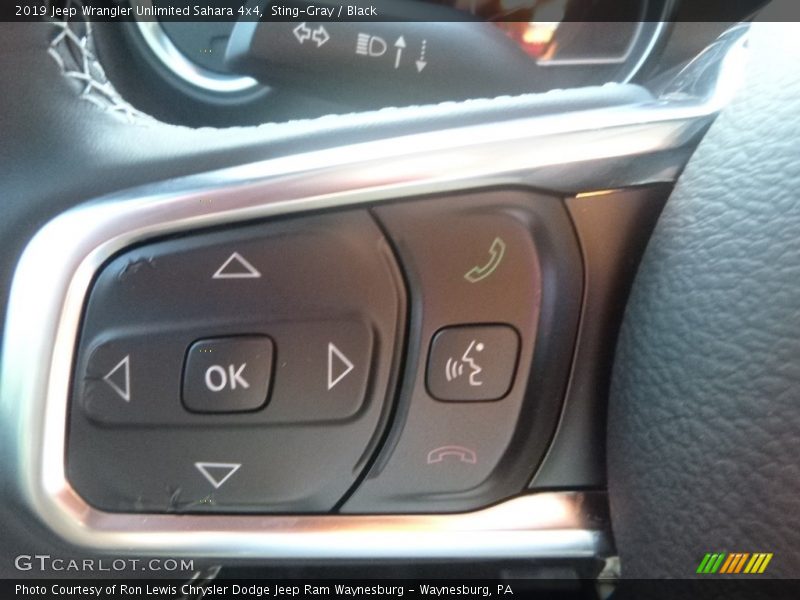 Sting-Gray / Black 2019 Jeep Wrangler Unlimited Sahara 4x4