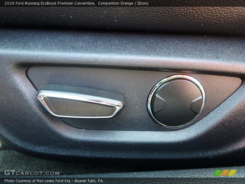 Competition Orange / Ebony 2016 Ford Mustang EcoBoost Premium Convertible