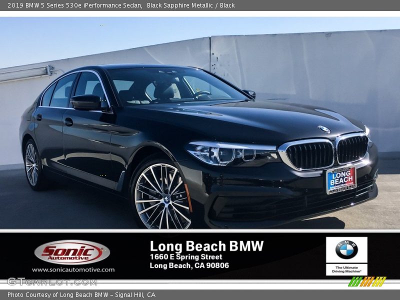 Black Sapphire Metallic / Black 2019 BMW 5 Series 530e iPerformance Sedan