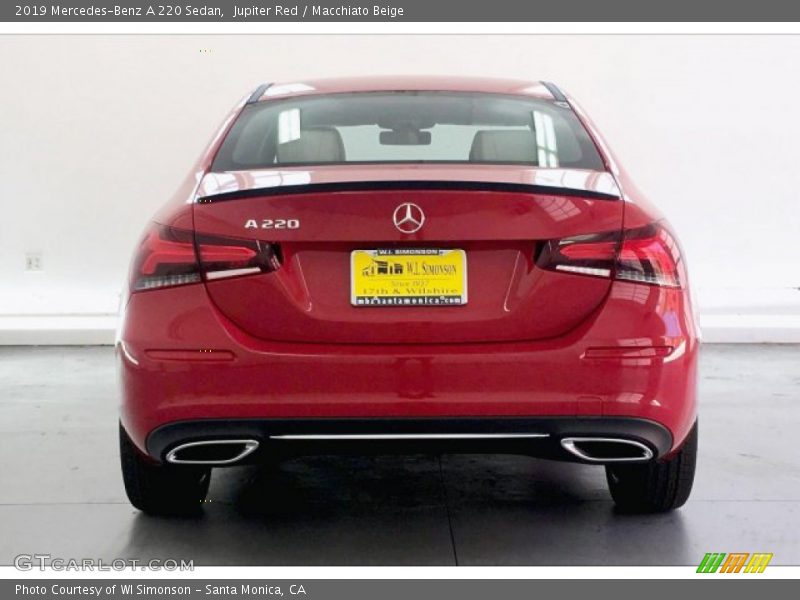 Jupiter Red / Macchiato Beige 2019 Mercedes-Benz A 220 Sedan