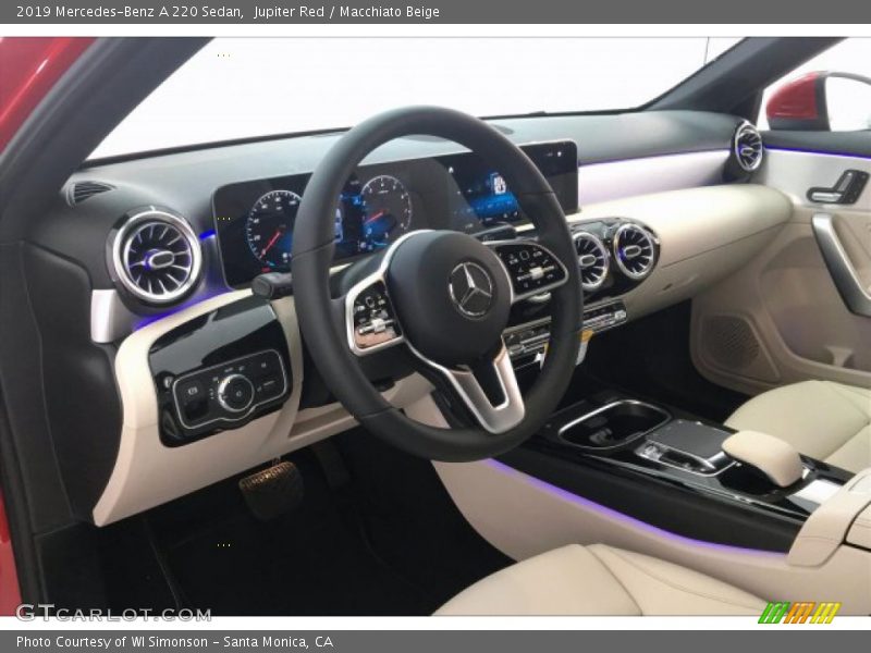 Jupiter Red / Macchiato Beige 2019 Mercedes-Benz A 220 Sedan