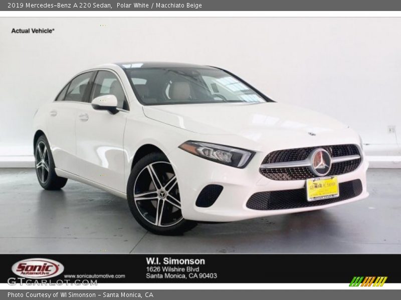 Polar White / Macchiato Beige 2019 Mercedes-Benz A 220 Sedan