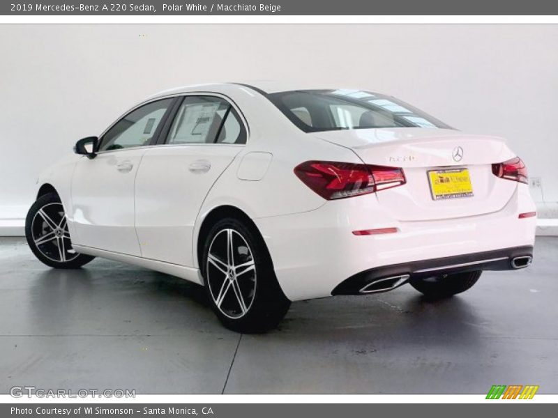 Polar White / Macchiato Beige 2019 Mercedes-Benz A 220 Sedan