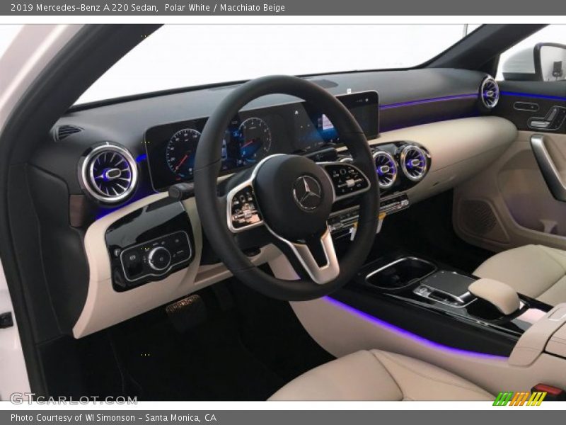 Polar White / Macchiato Beige 2019 Mercedes-Benz A 220 Sedan