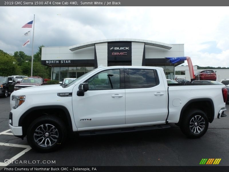 Summit White / Jet Black 2019 GMC Sierra 1500 AT4 Crew Cab 4WD