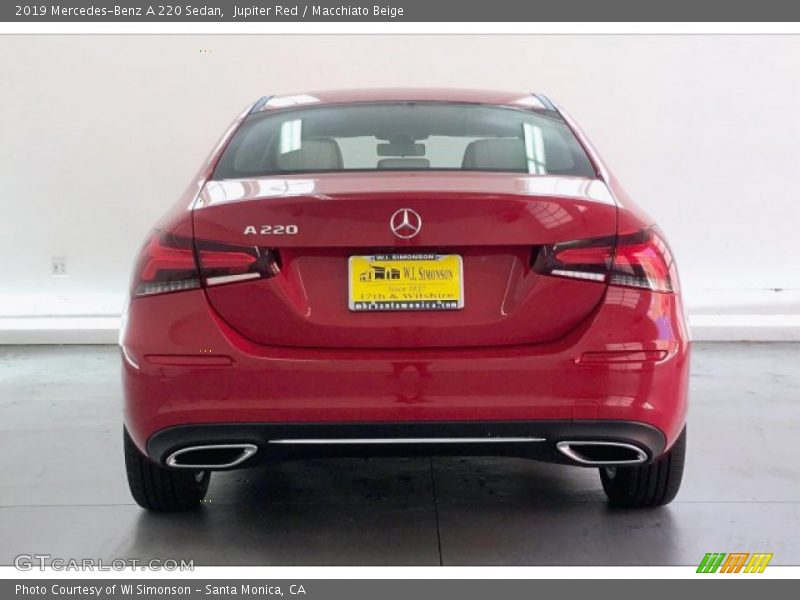 Jupiter Red / Macchiato Beige 2019 Mercedes-Benz A 220 Sedan