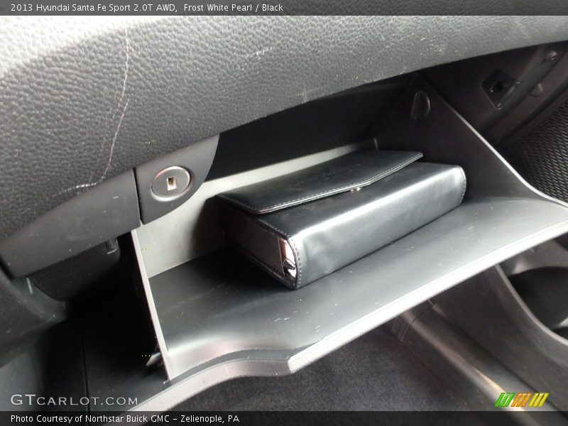 Frost White Pearl / Black 2013 Hyundai Santa Fe Sport 2.0T AWD