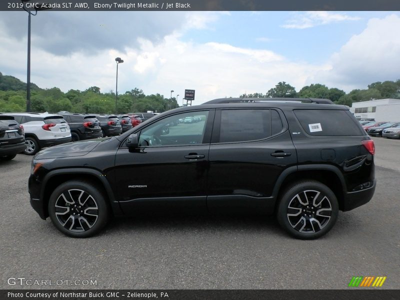 Ebony Twilight Metallic / Jet Black 2019 GMC Acadia SLT AWD