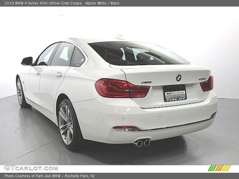 Alpine White / Black 2019 BMW 4 Series 430i xDrive Gran Coupe